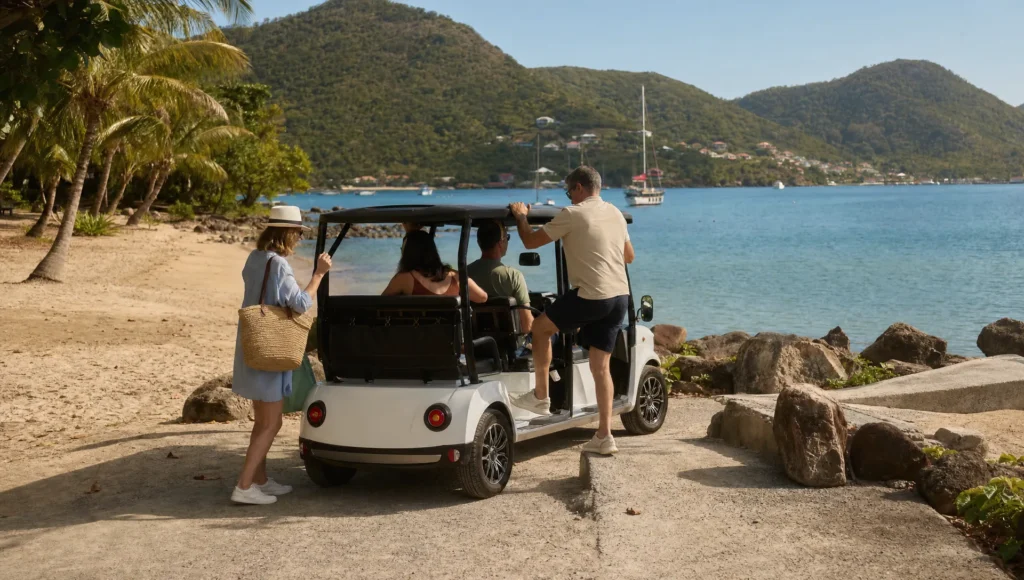 Location de voiture électrique aux Saintes à Terre-de-Haut